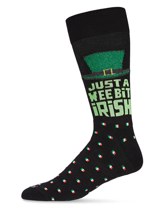 MEN'S WEE BIT IRISH ST. PATRICK'S DAY NOVELTY CREW SOCK