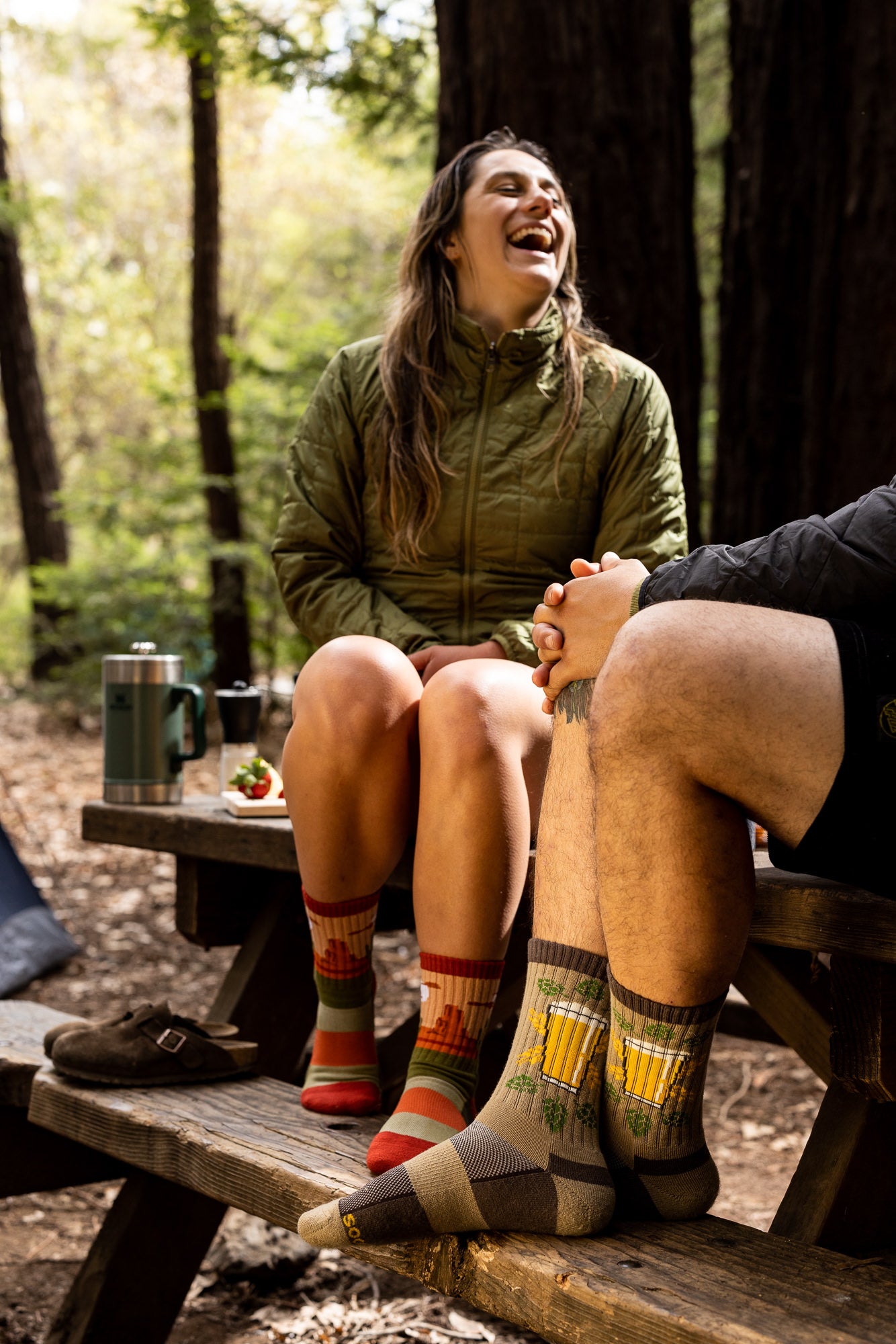 DESERT PLAINS MERINO WOOL WOMEN'S CREW SOCKS