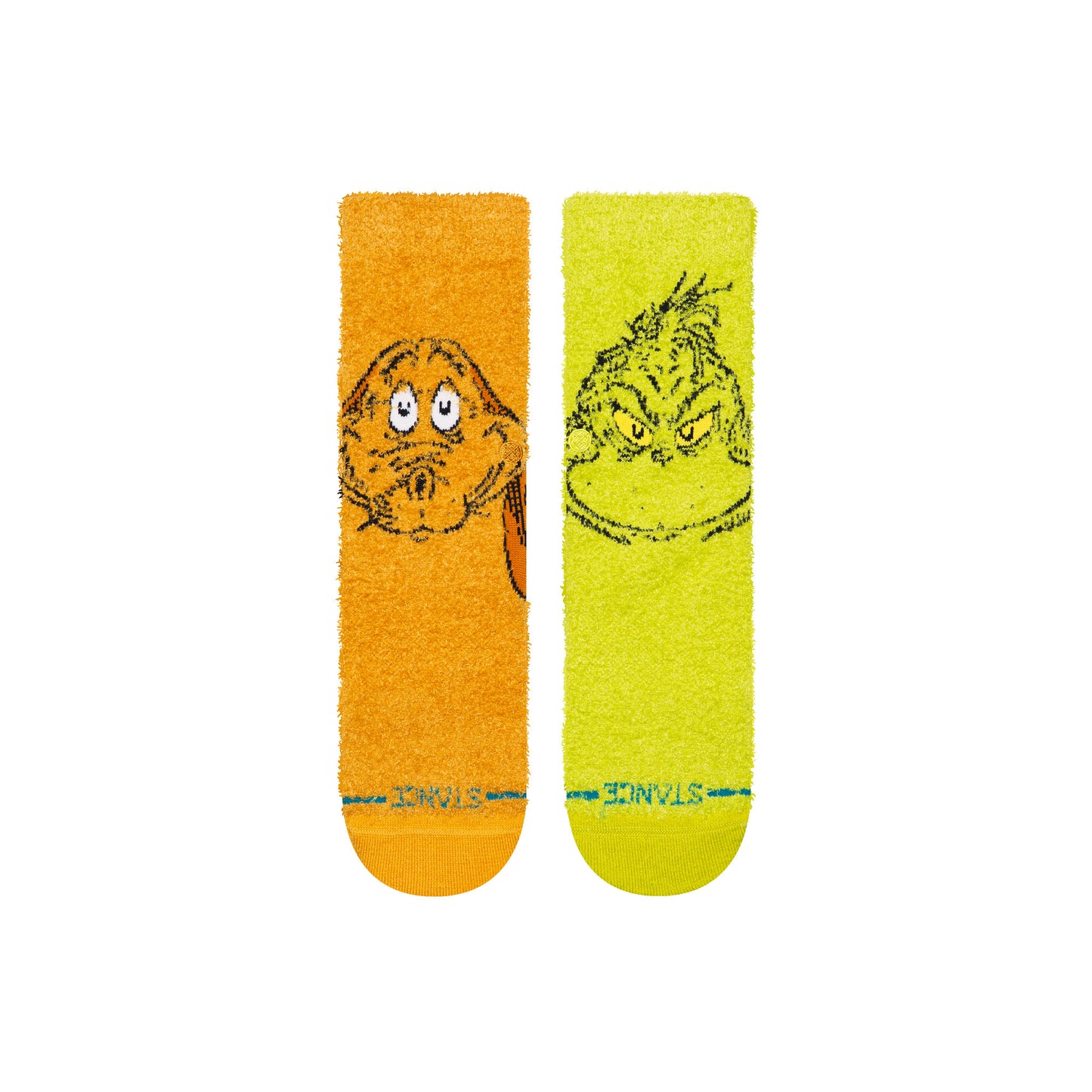 GRINCH AND MAX KID'S COTTON CREW SOCK
