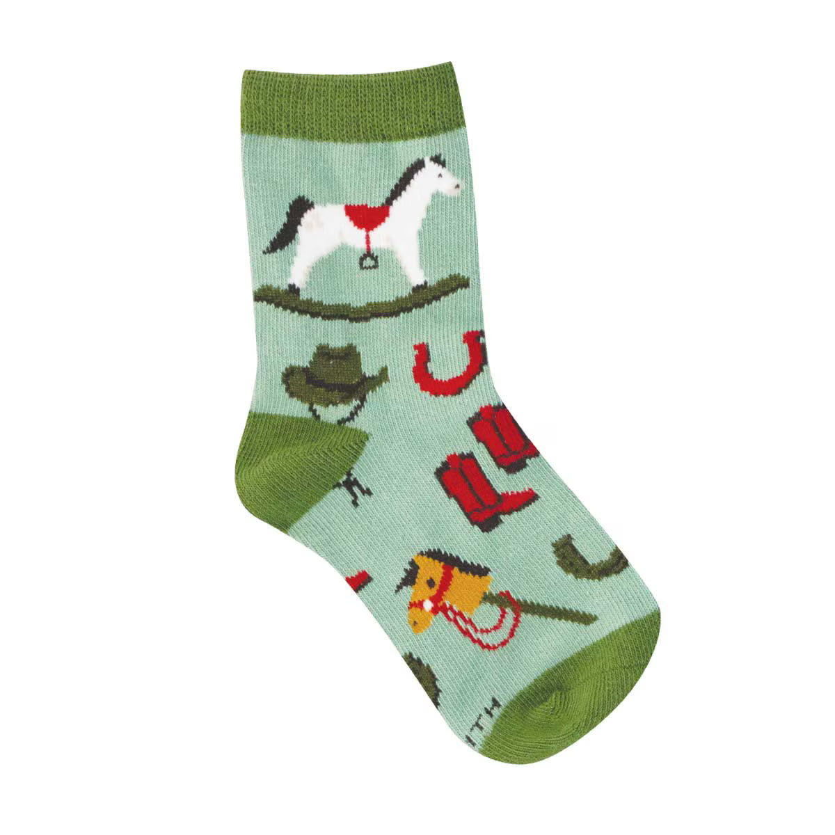 PONY UP KID'S COTTON CREW SOCKS