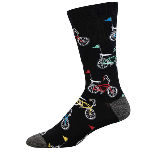 RETRO BIKES MEN'S BAMBOO CREW SOCKS