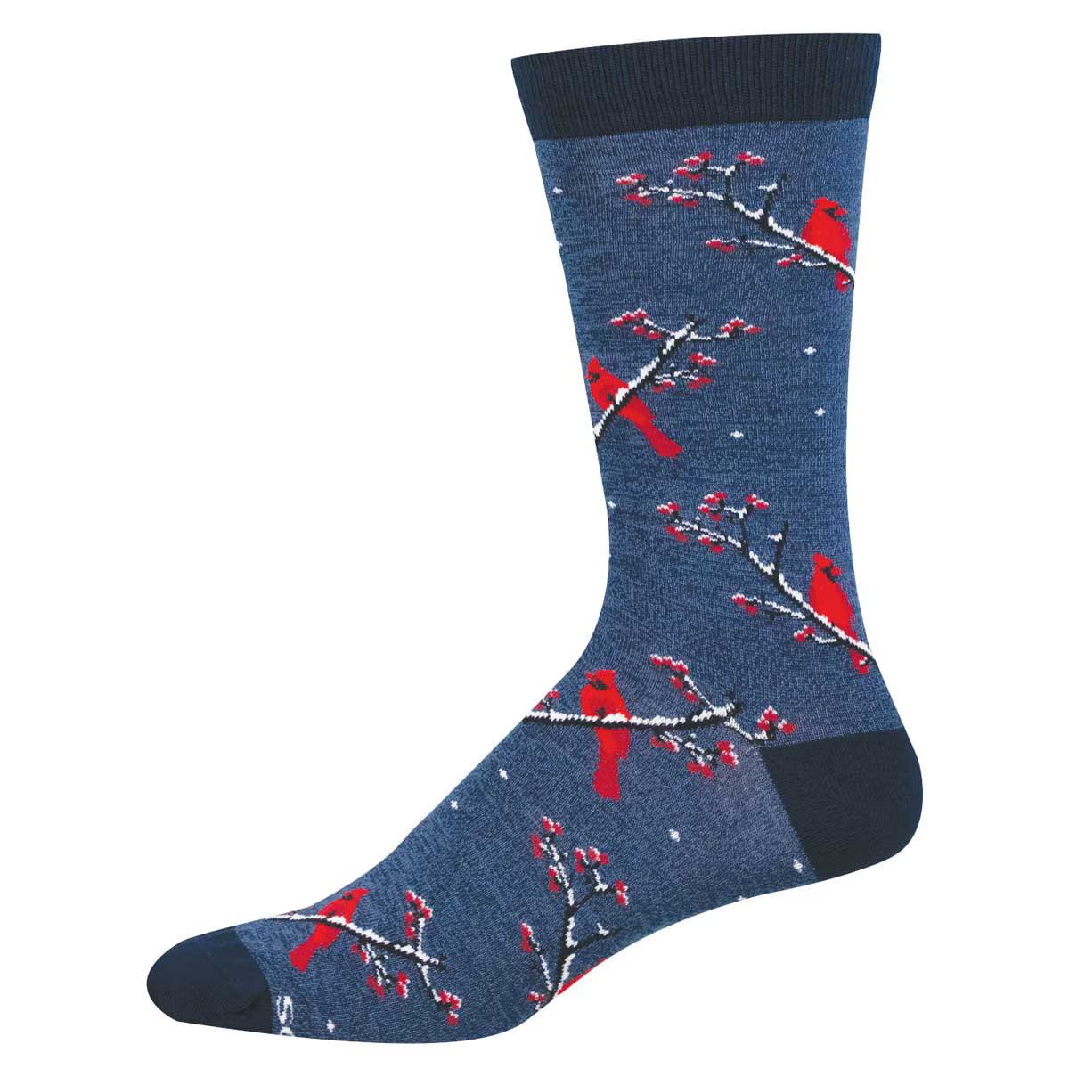 WINTER CARDINAL MEN'S BAMBOO CREW SOCKS