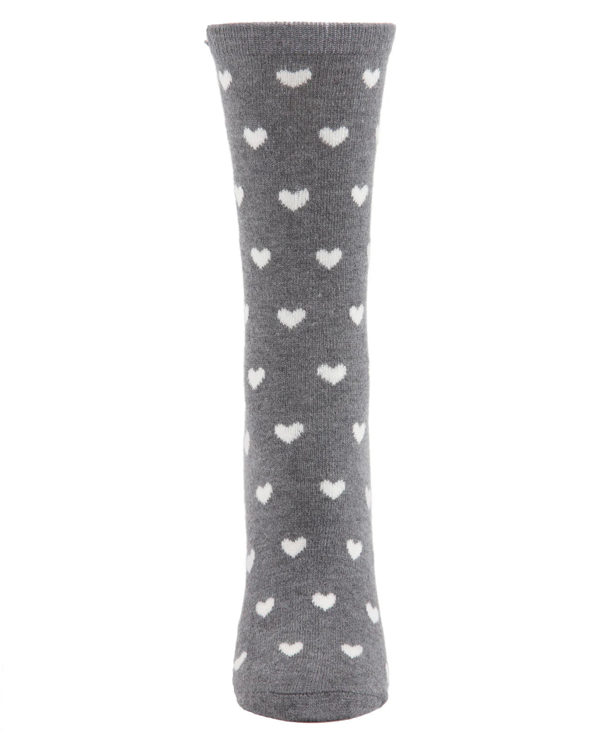 WOMEN'S SOFT HEART PRINT CASHMERE BLEND CREW SOCK