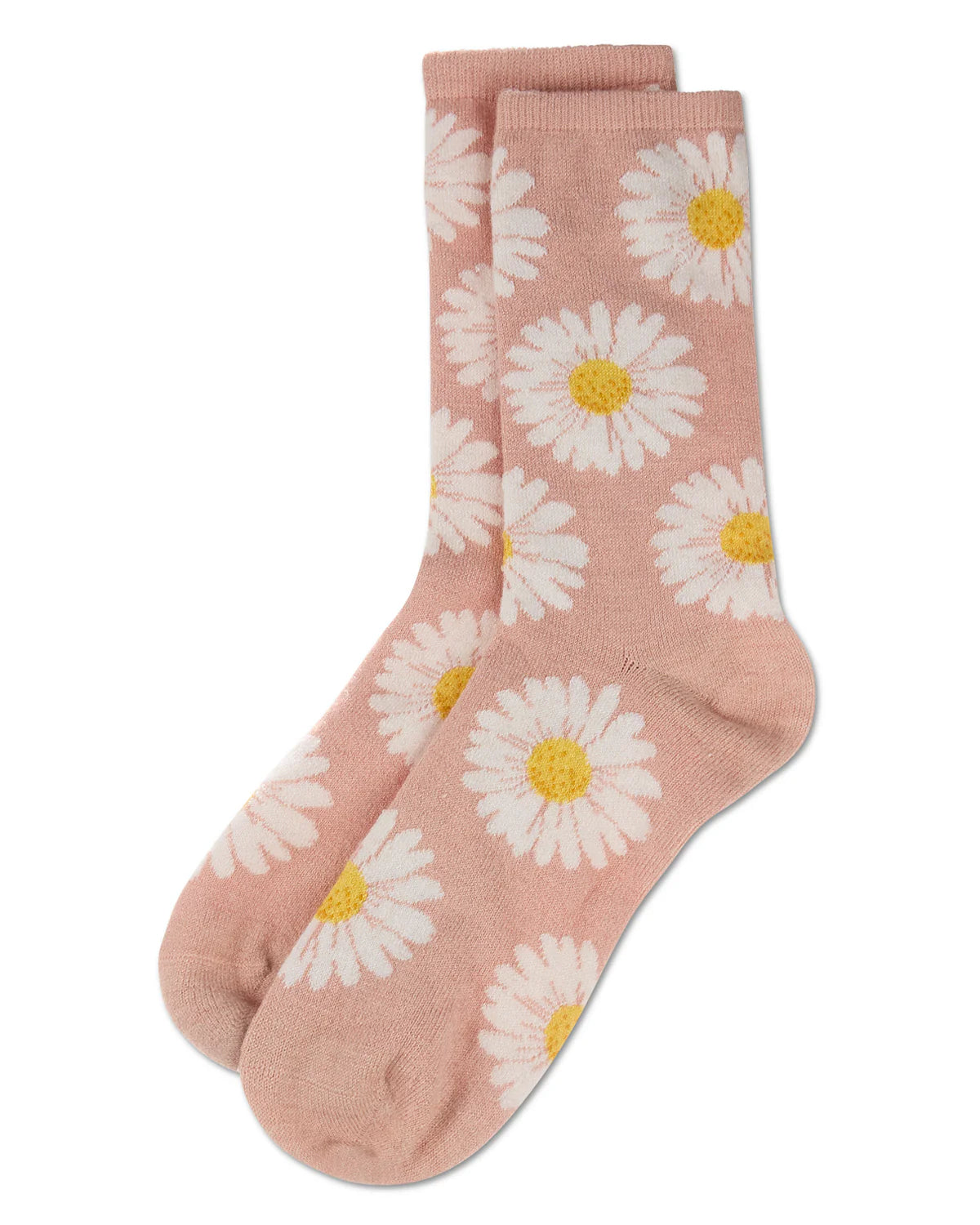 WOMEN'S DAISIES CASHMERE CREW SOCKS