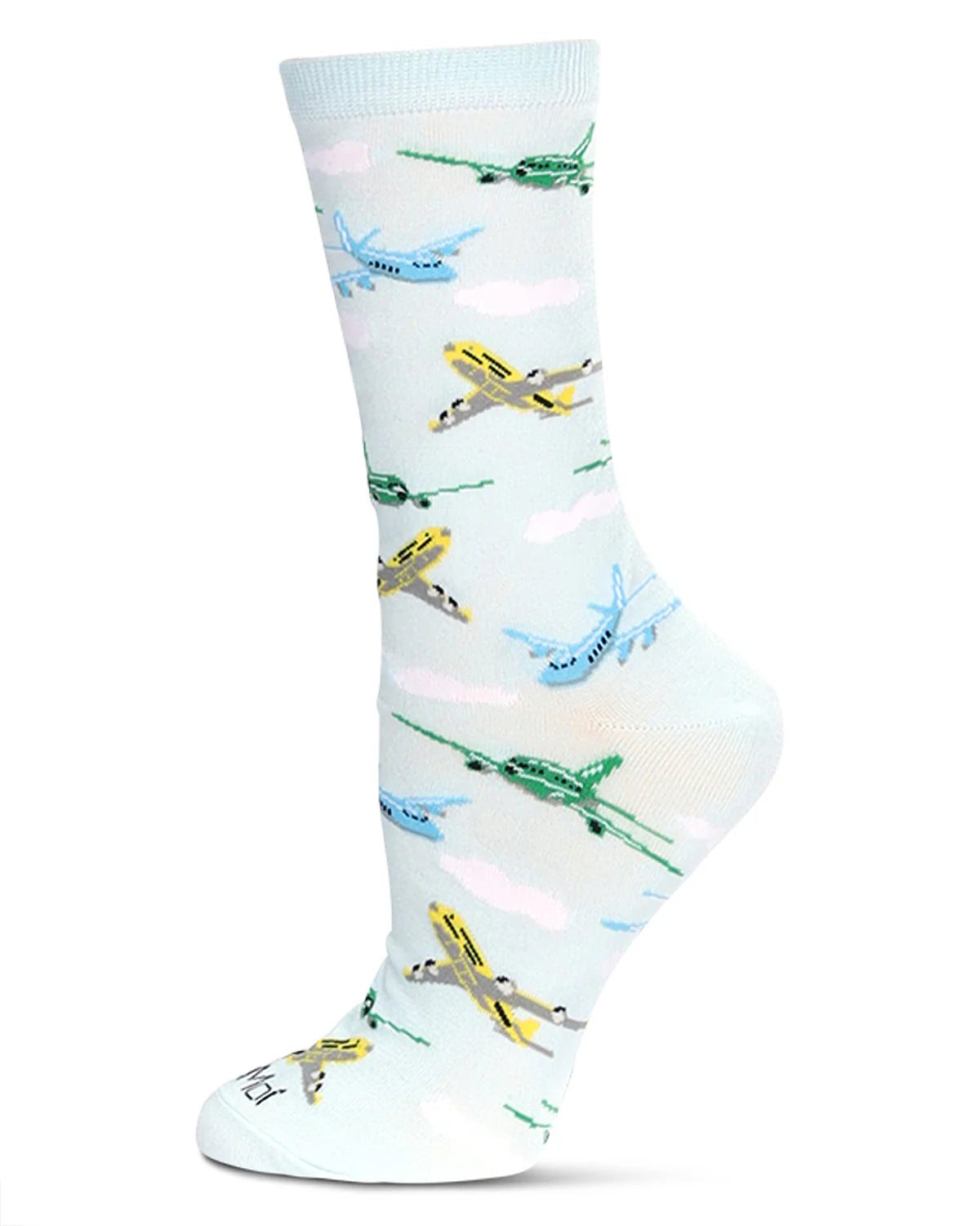 WOMEN’S AIRPLANES BAMBOO CREW SOCKS
