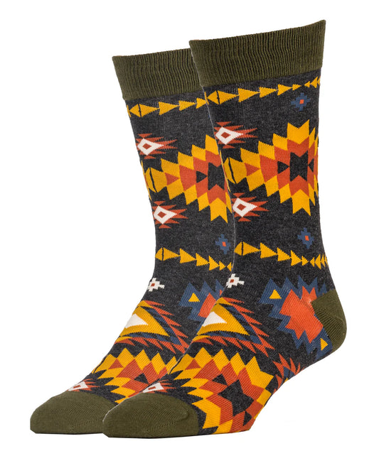 CHAMOMILE TWIST MEN'S CREW SOCKS