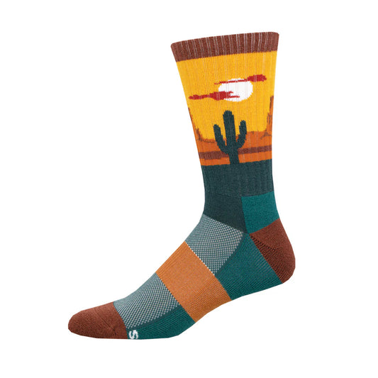 DESERT PLAINS MERINO WOOL MEN'S CREW SOCKS