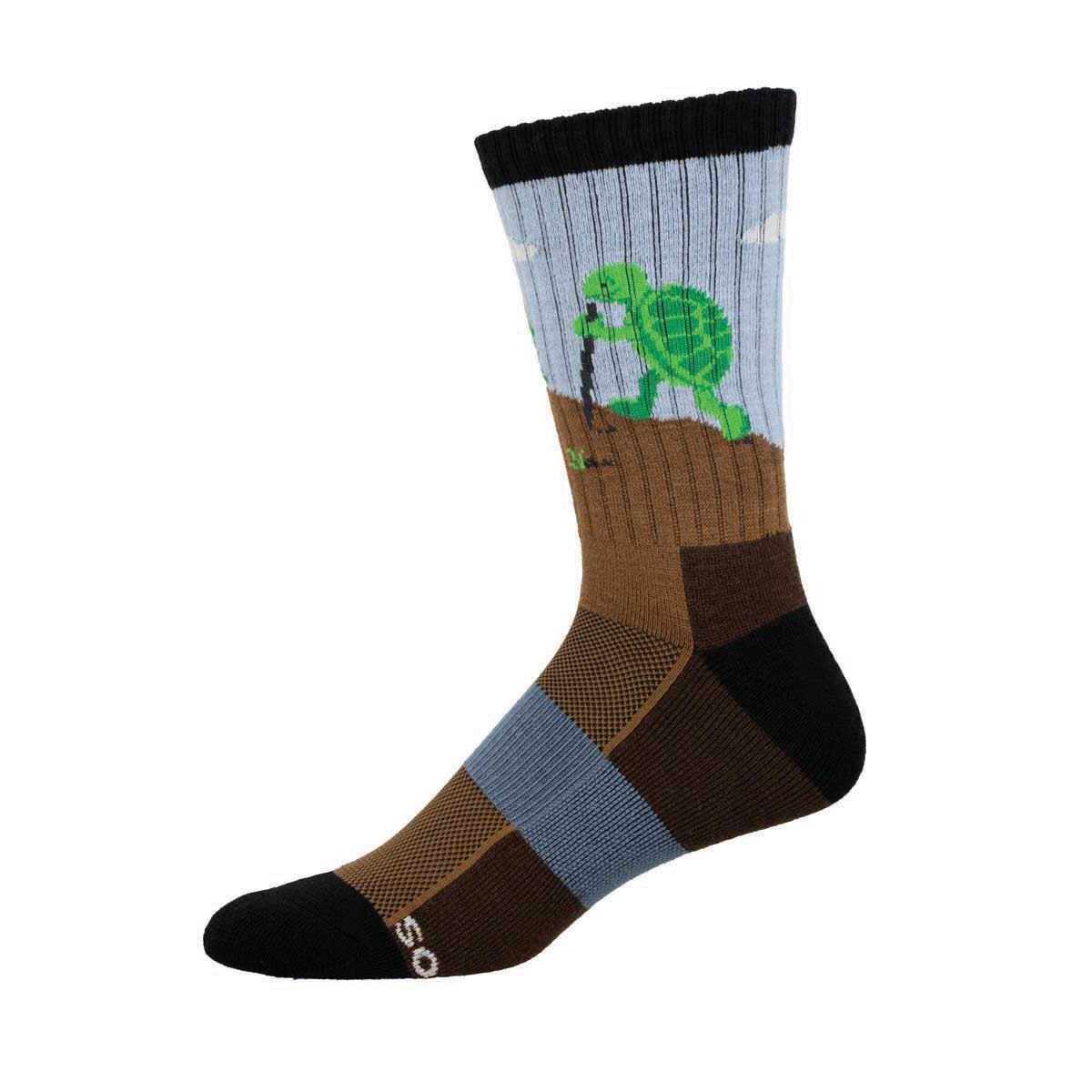 TURTLE POWER, MEN'S MERINO WOOL CREW SOCKS