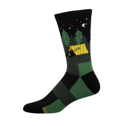 BEARY TIRED MERINO WOOL MEN'S CREW SOCKS