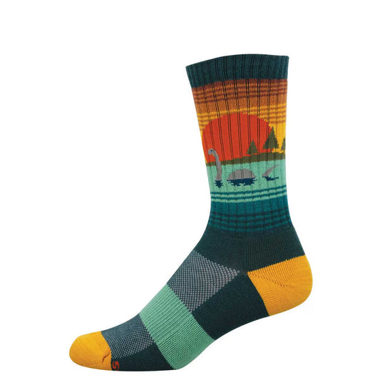 NESSIE'S LOCH MERINO WOOL MEN'S CREW SOCKS