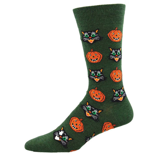 VINTAGE HALLOWEEN MEN'S CREW COTTON SOCKS