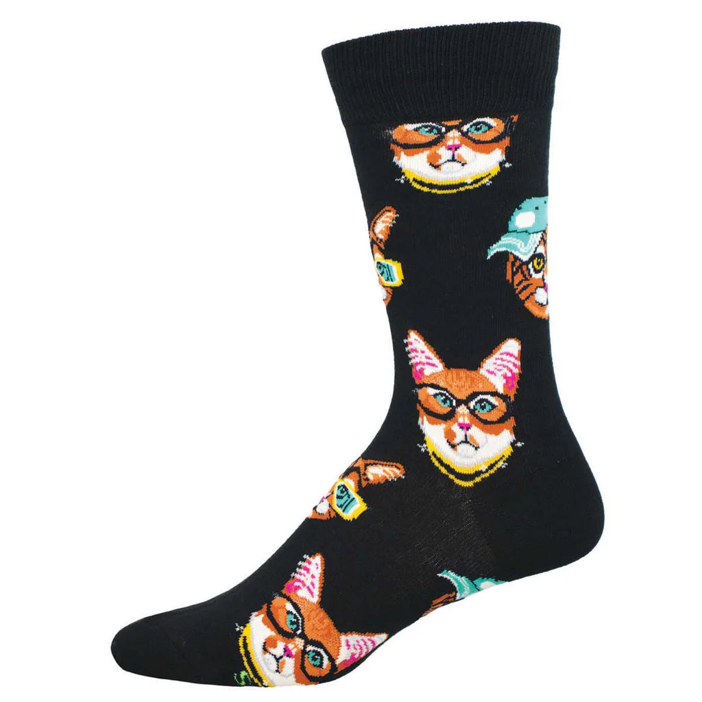 ONE COOL CAT MEN'S CREW SOCKS