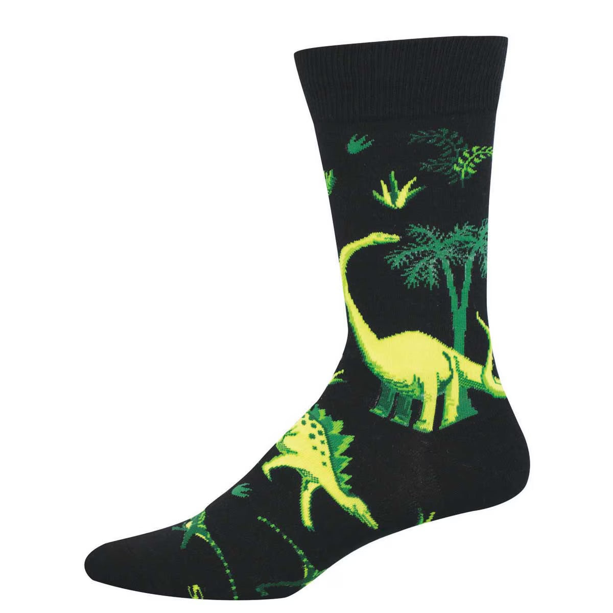 SCENIC DINOS MEN'S CREW SOCKS