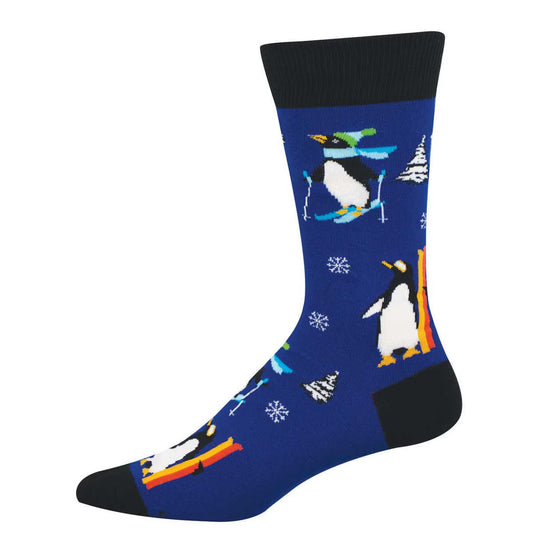 DOWNHILL PENGUINS MEN'S COTTON CREW SOCKS