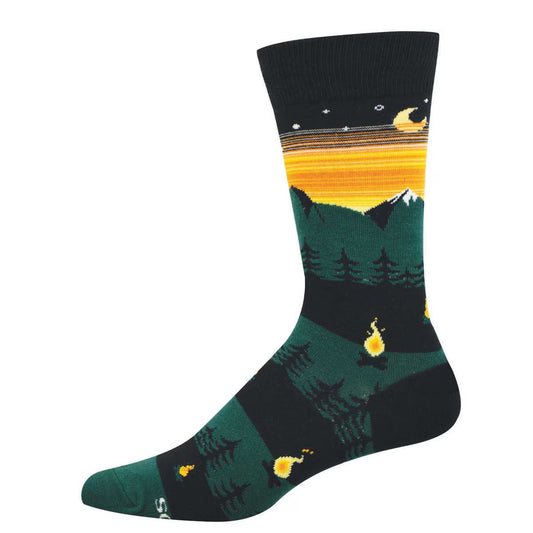 CAMPFIRE VIBES MEN'S CREW SOCKS