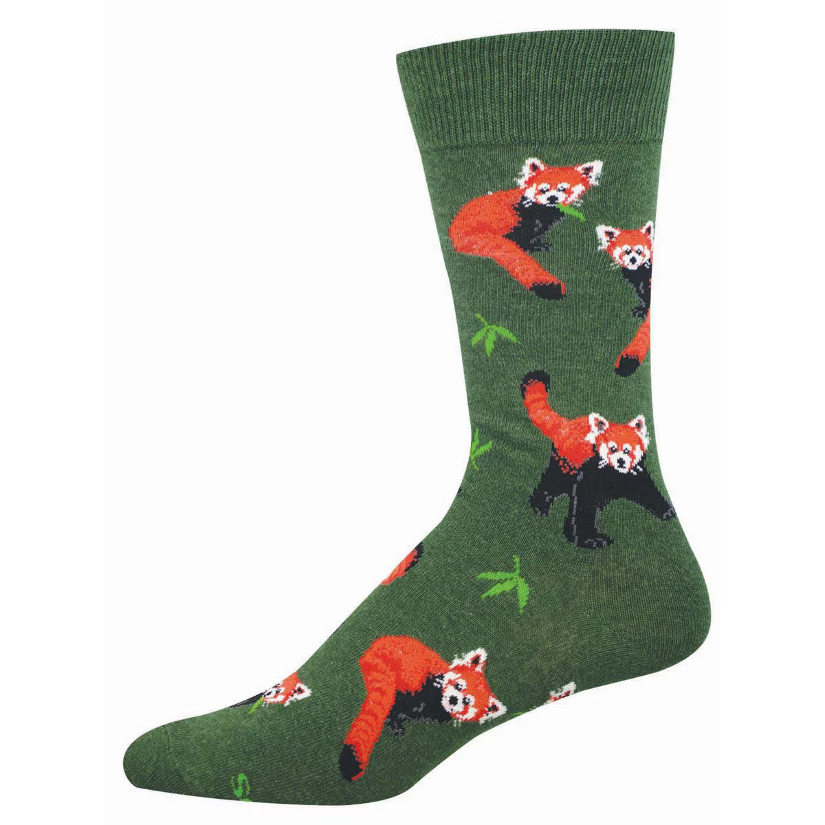 RED PANDAMONIUM MEN'S COTTON CREW SOCKS
