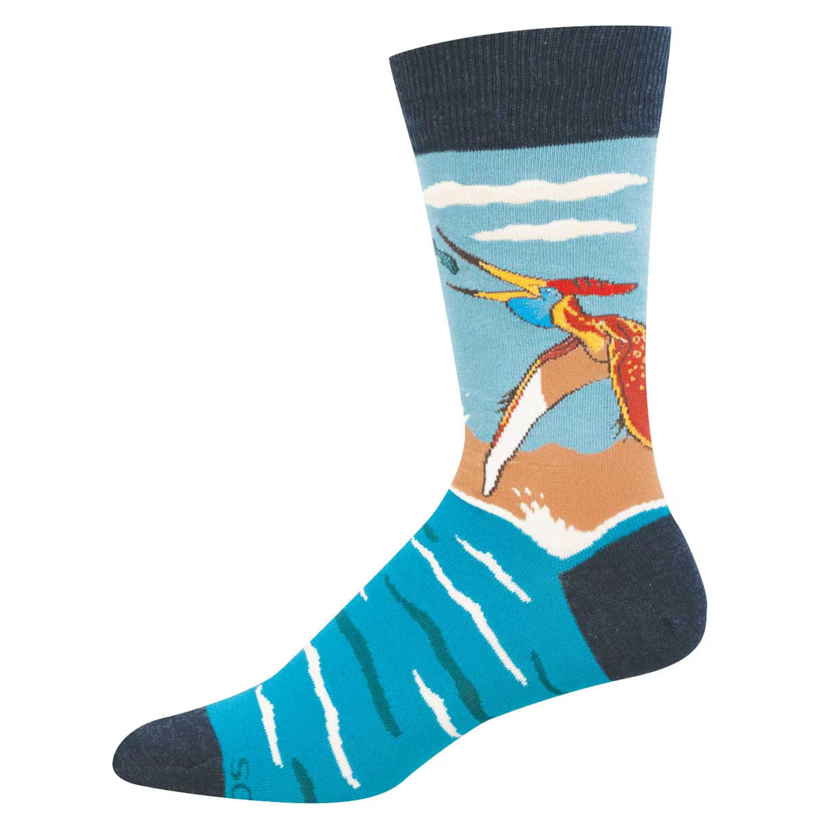 PTERANODON MEN'S COTTON CREW SOCKS