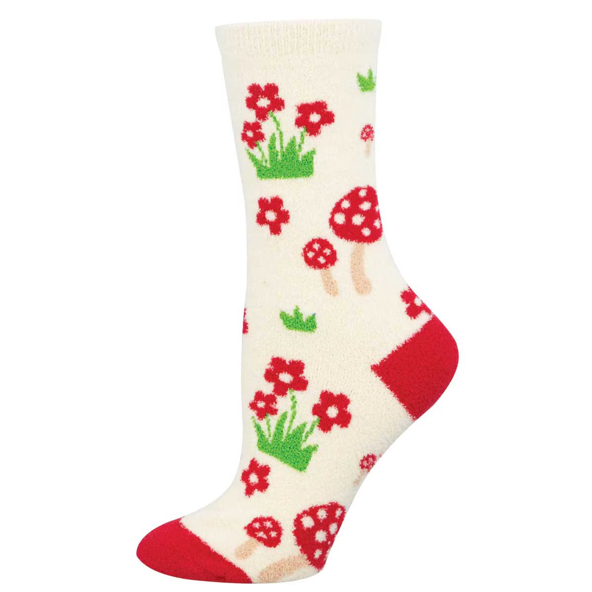 NIGHTCAP SNOOZE WOMEN'S FUZZY SOFT CREW SOCKS