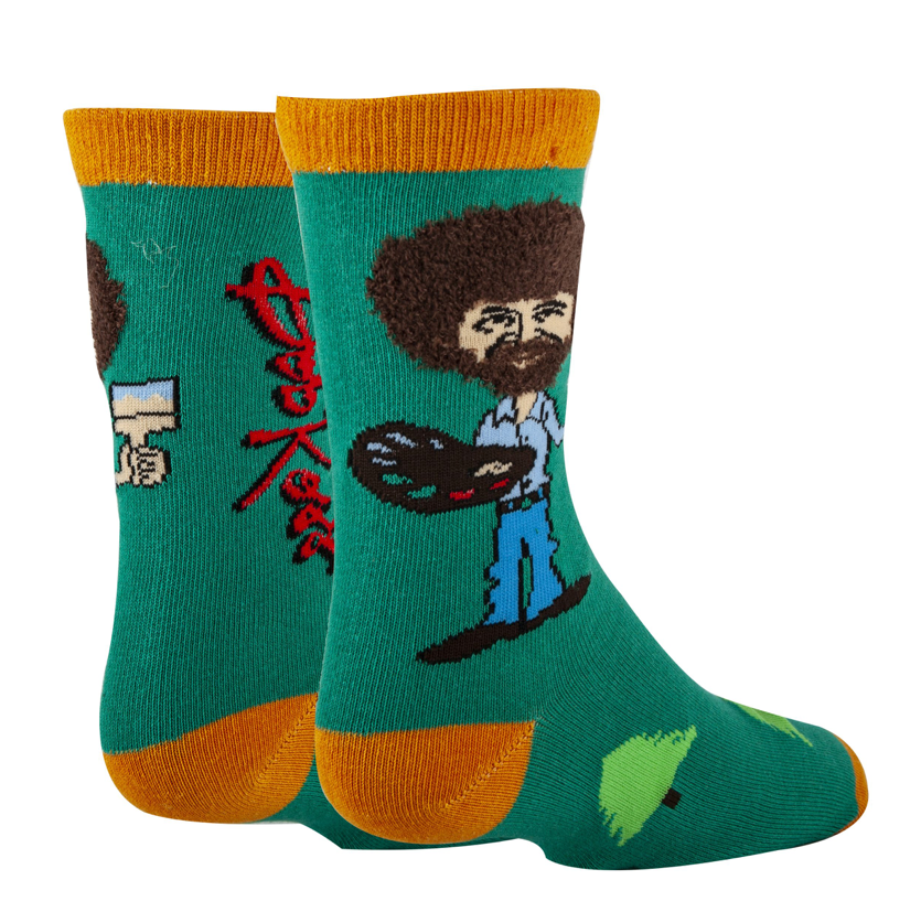TRUE BOB ROSS YOUTH COTTON CREW SOCKS