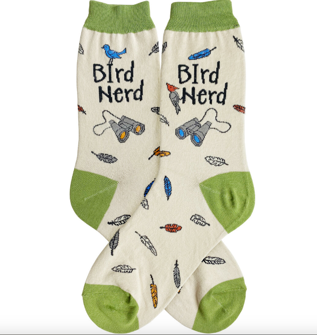 BIRD NERD WOMEN'S COTTON CREW SOCKS