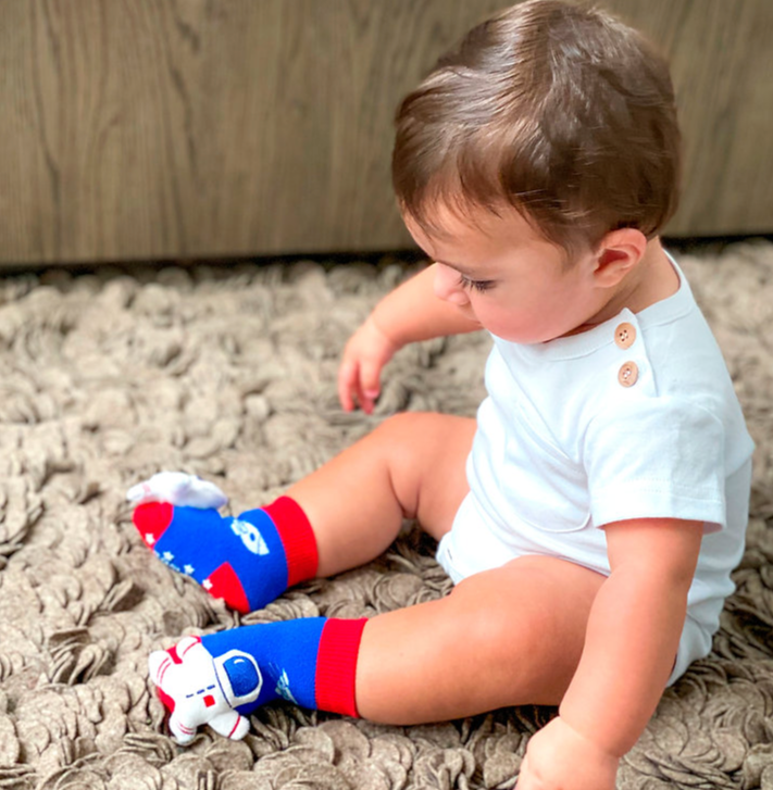 Baby Astronaut Boogie Toes Rattle Socks
