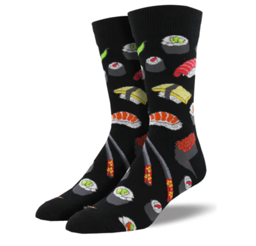 Sushi Men's Cotton Crew Socks