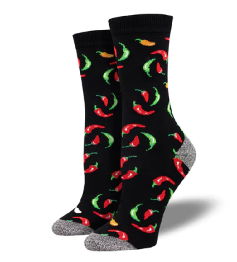 HOT ON YOUR HEELS WOMEN'S BAMBOO CREW SOCKS