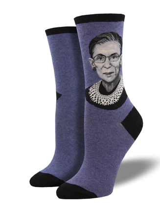 RBG WOMEN'S COTTON CREW SOCKS