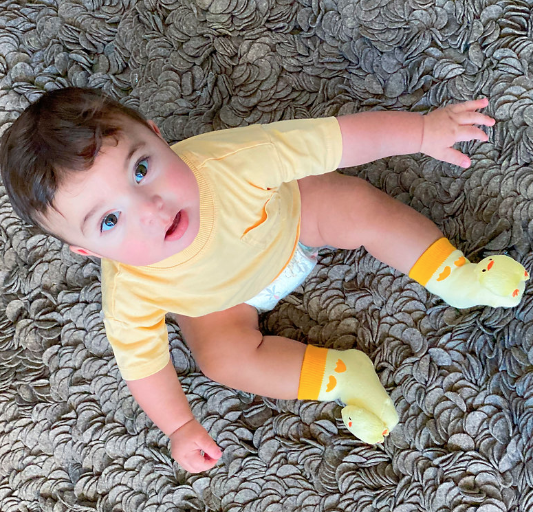 Baby Chic Boogie Toes Rattle Socks