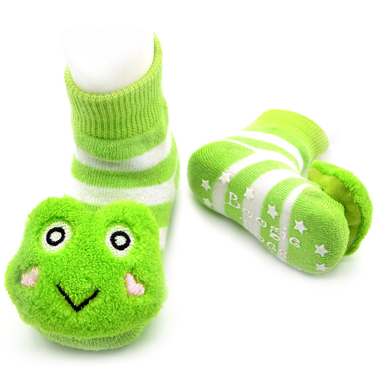 Green Frog Boogie Toes Rattle Socks