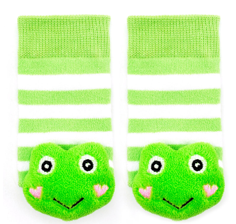Green Frog Boogie Toes Rattle Socks