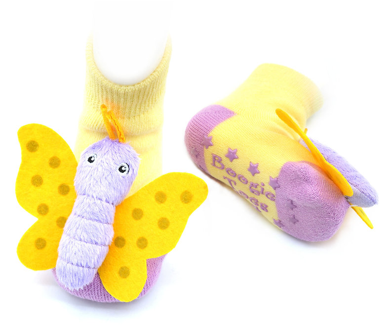 Butterfly Boogie Toes Rattle Socks