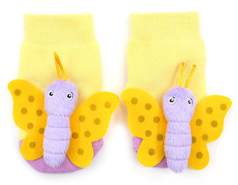 Butterfly Boogie Toes Rattle Socks