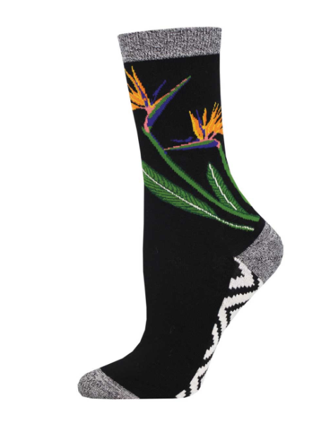 BIRDS OF PARADISE WOMEN'S BAMBOO CREW SOCKS