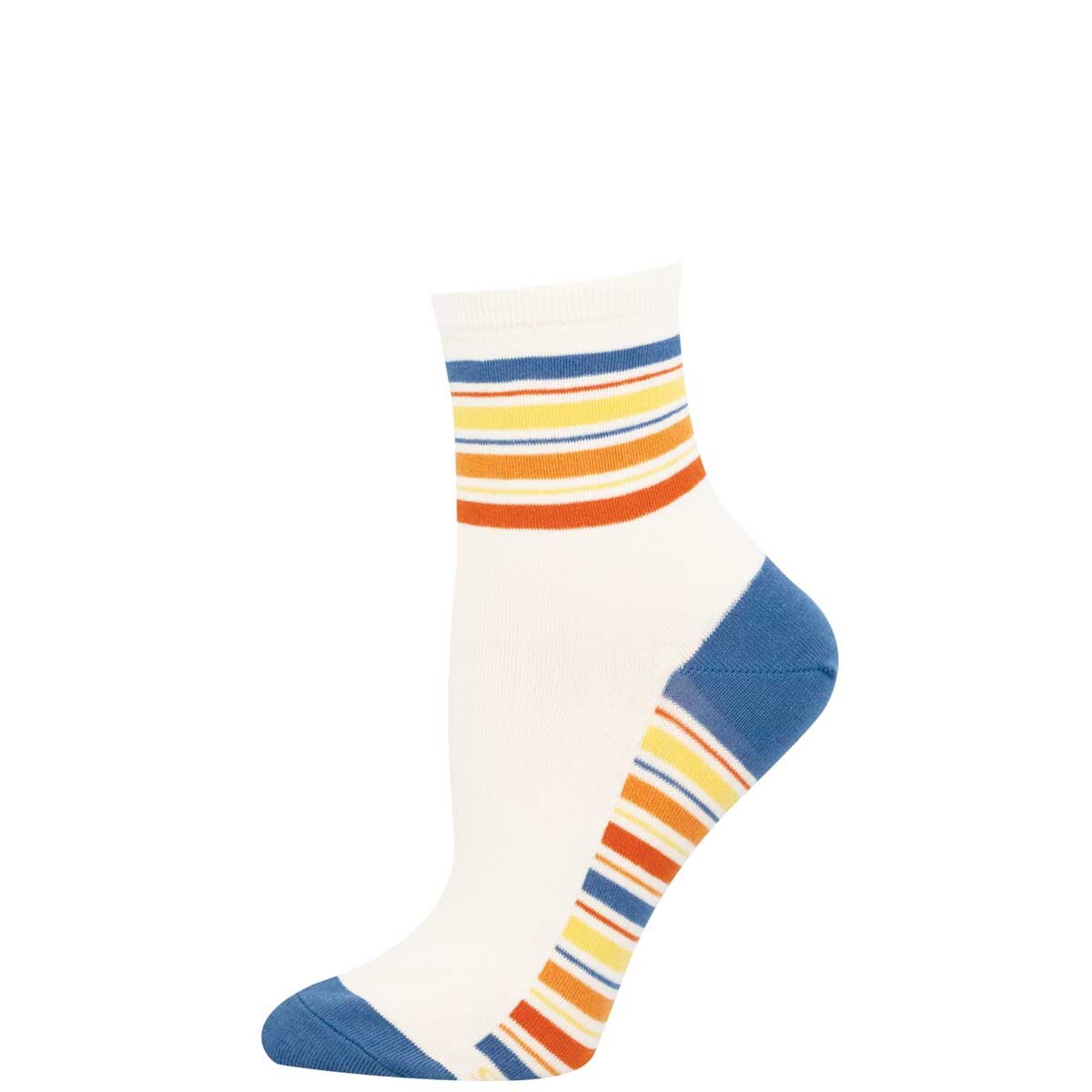 SPORT STRIPE WOMEN'S COTTON MINI CREW SOCKS