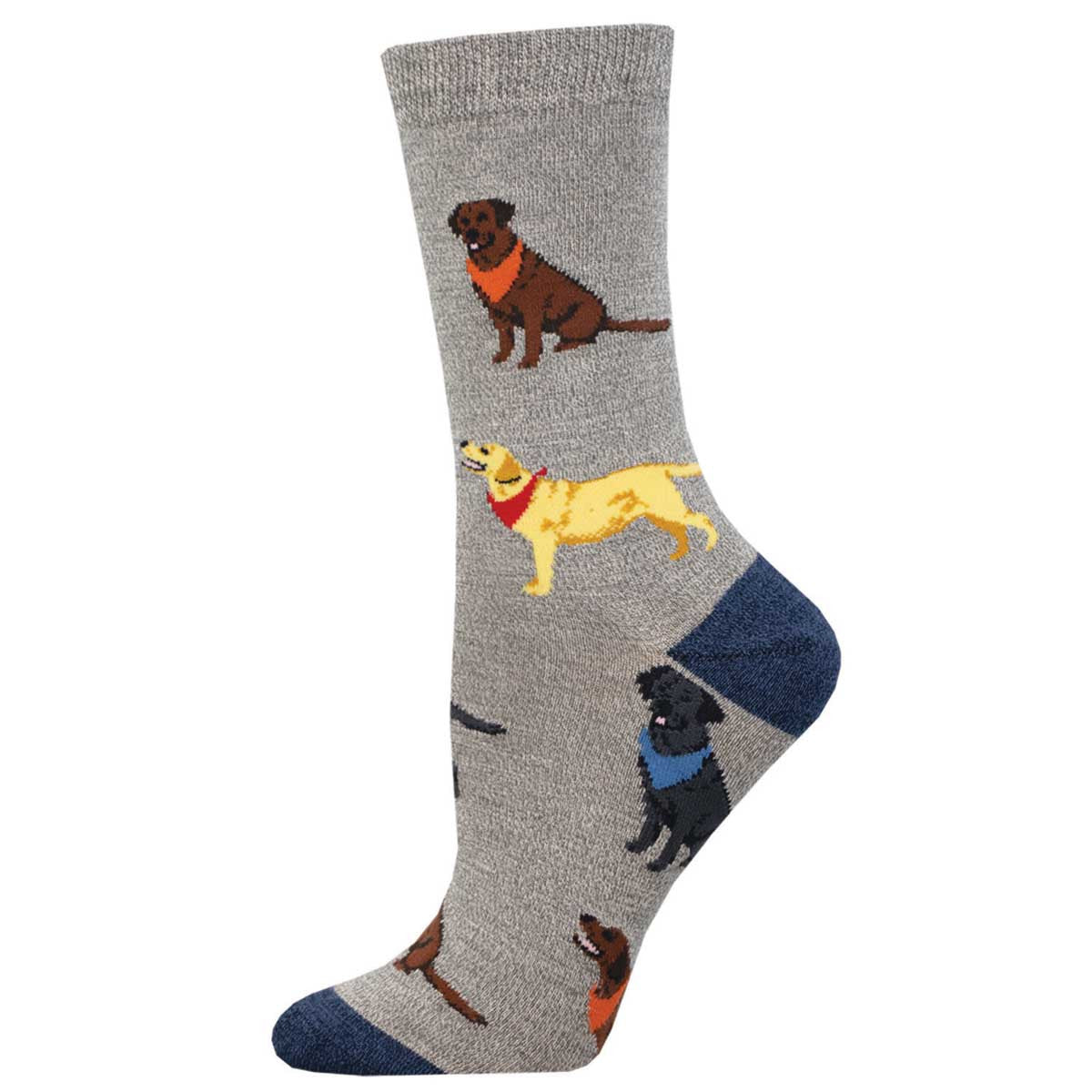 LOVING LABRADORS WOMEN'S BAMBOO CREW SOCKS