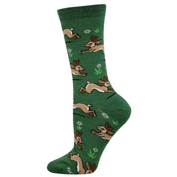 JOLLY JACKALOPES WOMEN'S BAMBOO CREW SOCKS