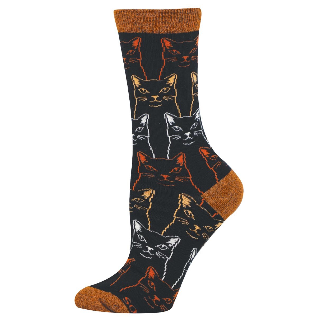 SKETCHY CATS WOMEN'S BAMBOO CREW SOCKS