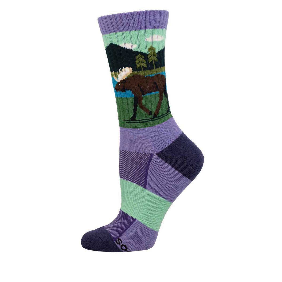MOOSE LAKE MERINO WOOL WOMEN'S CREW SOCKS