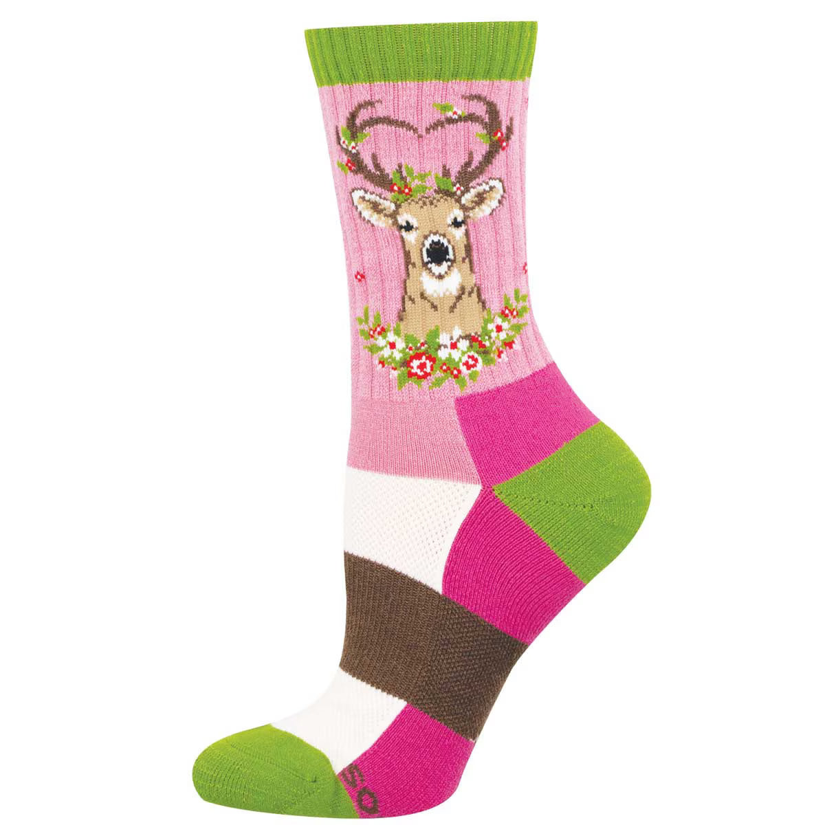 DEAR DEER WOMEN'S MERINO WOOL CREW SOCKS