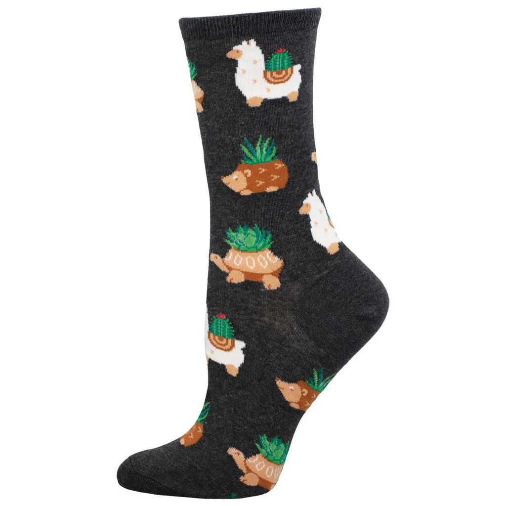 SUCCULENT POTTERY WOMEN'S CREW SOCKS