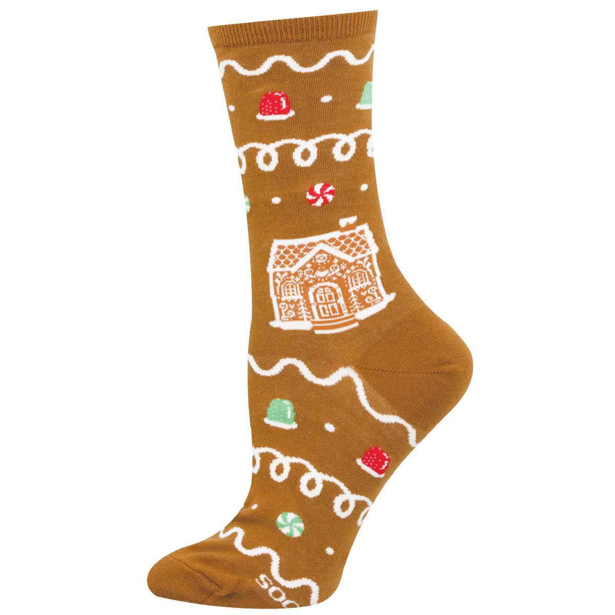 GINGERBREAD WOMEN'S COTTON CREW SOCKS