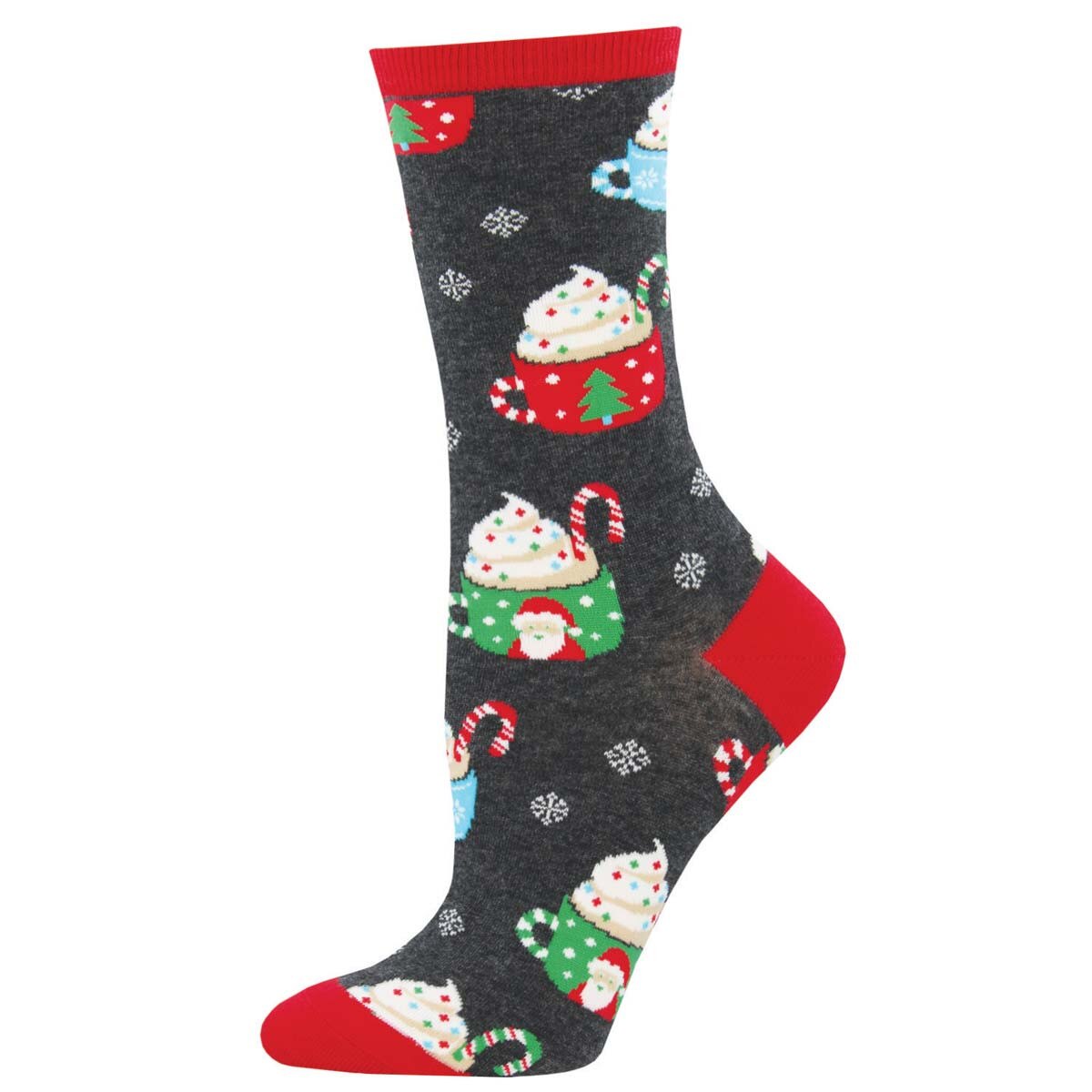 COCOA CHRISTMAS WOMEN'S COTTON CREW SOCKS