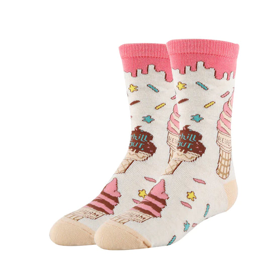 ICE CREAM DREAMS KID'S CREW SOCKS