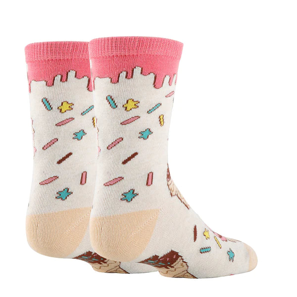 ICE CREAM DREAMS KID'S CREW SOCKS