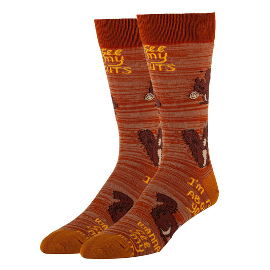 NUTS ABOUT U MEN'S CREW SOCKS