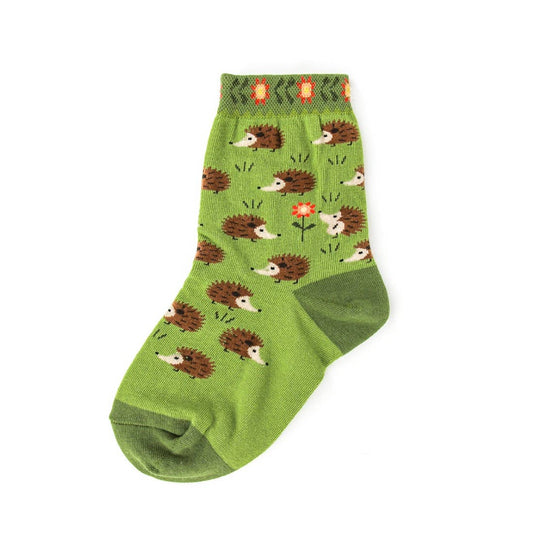 Children's Hedgehog Cotton Crew Socks