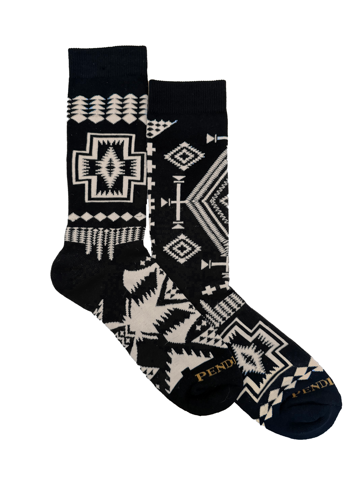 TRIO PATTERN COTTON CREW SOCKS