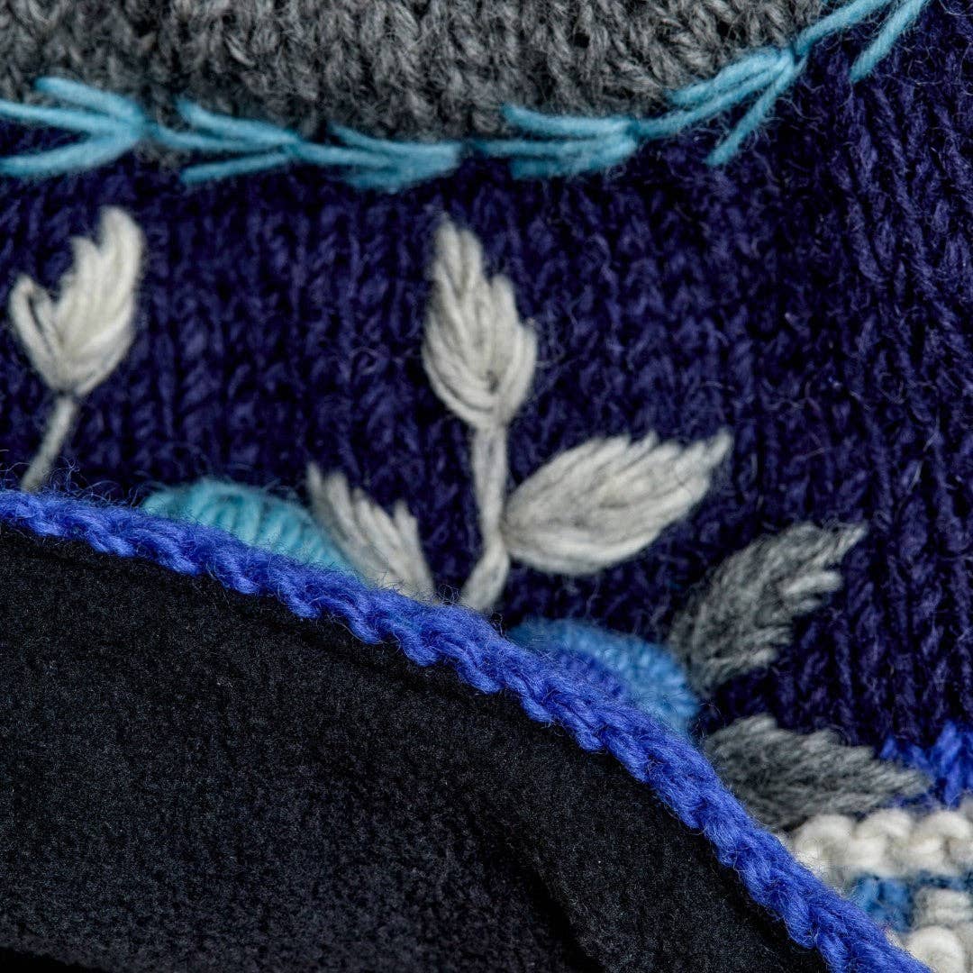 Color Block Arctic Knit Handwarmers