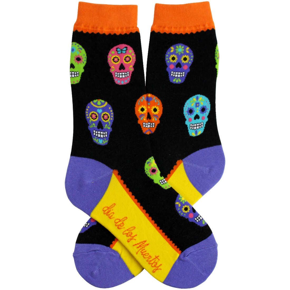 Dia de los Muertos Women's Cotton Crew Socks